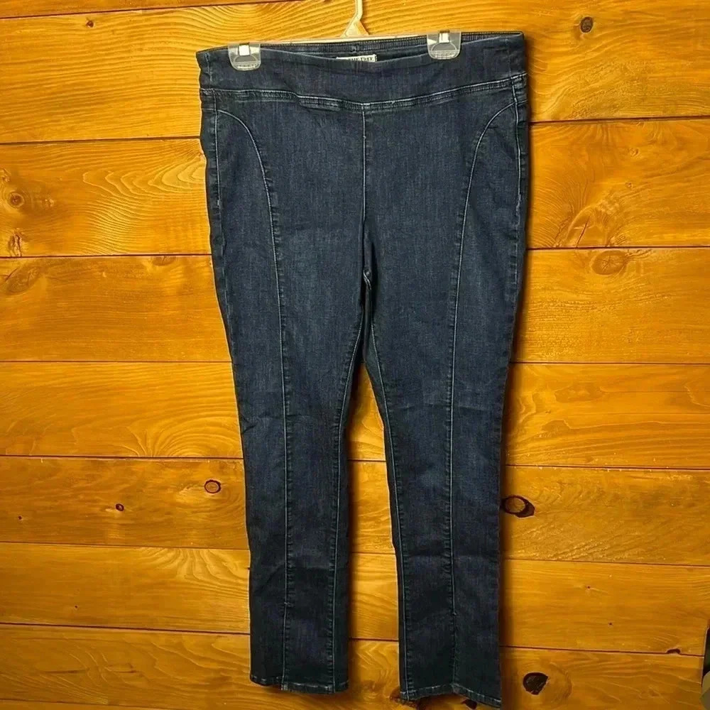 We the free Womens Lg Jeans elastic waist‎ back pockets stretch streetwear Y2K